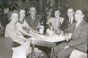 Mother (far left) and Dad (far right) in their pre-WWII party days